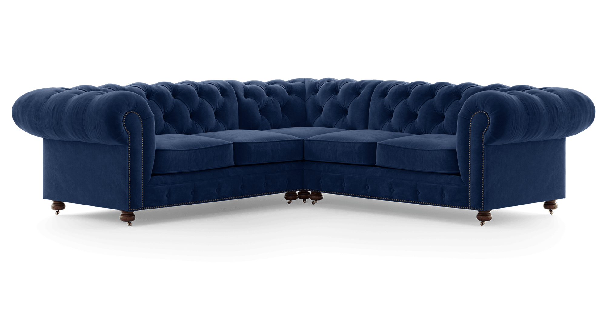 Korea Long Sofa Fabric In Blue Navy Color